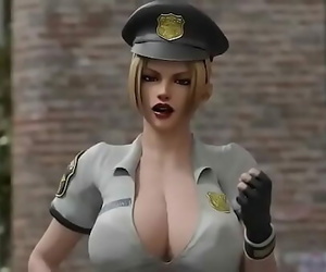 ผู้หญิง ตำรวจ ต้องการ ของฉัน shaft 3d..
