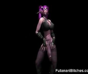 3D Futanari Elf Cums On Us!