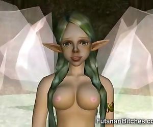 3D Futanari Fairy Shows Her..